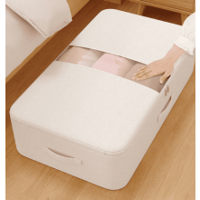 Storage Bin for Clothes Comforters Under Bed Storage Container Foldable Clothes Organizer with Sturdy Zippered For Blanket Cloth