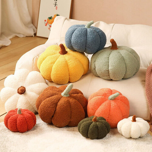 Halloween Pumpkin Throw Pillow Plush Toy 28cm 1