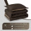 Twin Comforter Set Brown Tan 2-Piece 66x92 in 6