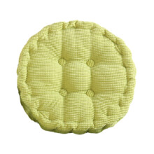Rond stoelkussen groen 40x40cm corduroy