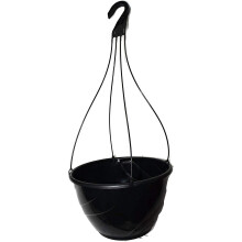 30 cm diameter sort plastik dekorativ hvirvelkurv fra Landmark Plastics (5)