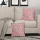 Fodere per cuscini floreali vintage, set da 2 pezzi, 45x45 cm, in lino 3