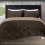 King Comforter Set Brown Tan 3-Piece All-Season 2