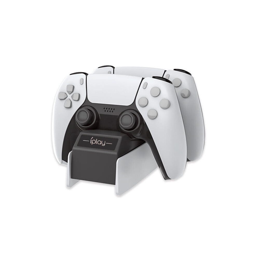 Fast Dual Charging Station For Ps5 Controllers - High-Speed Charger Dock With Led Indicators, Overcharge Protection, Anti-Slip Base | Ps5 Accessories 9448196233627
