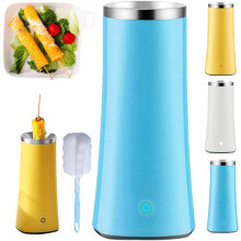 Electric Egg Tube Cooker, Automatic Omelette & Sausage Roll Maker with Non-Stick Coating – Compact Breakfast Cooker (Blue)