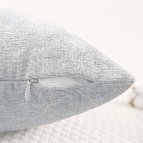 Housses de coussin décoratives en chenille 40 x 40 cm (lot de 2) 2