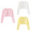 Meisjes casual gebreide trui/jas wit110 1