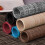 Σετ 6 γκρι σουπλά PVC, 12"x18", αντιολισθητικά, πλενόμενα υφαντά σουπλά vintage για 3