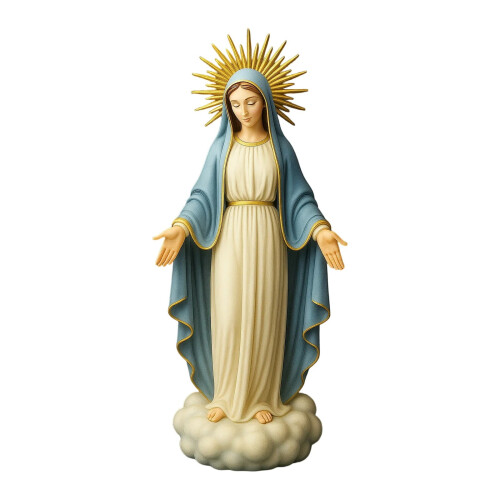 Statue ornementale de Marie en prière 1