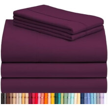 5-teiliges Split-King-Bettwäscheset, atmungsaktive Luxus-Kühllaken, 45 cm tiefe Taschen, umweltfreundlich und knitterfrei, maschinenwaschbar,