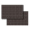 Σετ 6 γκρι σουπλά PVC, 12"x18", αντιολισθητικά, πλενόμενα υφαντά σουπλά vintage για 6
