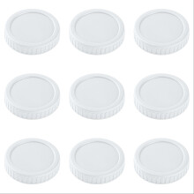 Couvercles pour bocaux à large ouverture (86 mm), lot de 12, avec joints en silicone, étanches, de qualité alimentaire, compatibles lave-vaisselle