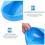 OUNONA Opbergpot Bedpan Blauw Plastic 1 stuk 3