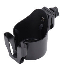 Suporte para copos em ABS ecológico para bicicletas, scooters e barcos. Design leve e universal, comporta garrafas e celulares. Fácil de instalar.