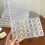 Charm Organizer with28Compartments11.8x4.1x1.1in 1