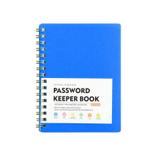 Spiral Password Keeper Book, Internet & Login Organizer Logbook, Internet Address and Password Organizer, Password Logbook for Home Office Clearance