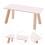White Wooden Miniature End Table for Dollhouse 3