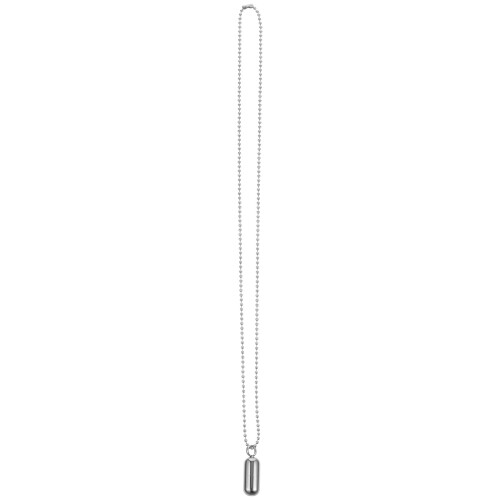 Pilleetui Halskæde Titanium Stål Choker 1