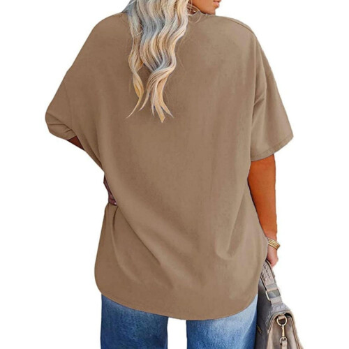 Γυναικεία μπλουζάκια μεγάλων μεγεθών, oversized μπλουζάκια, καλοκαιρινά τοπ με μισά 1