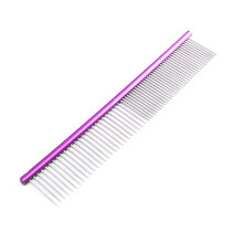 Detangling Pet Comb with Long/Short Stainless Steel Teeth for Matted Fur, Knots & Tangles – Compatible with Dogs & Cats