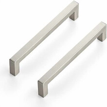 Lot de 12 poignées de meuble noir mat de 160 mm