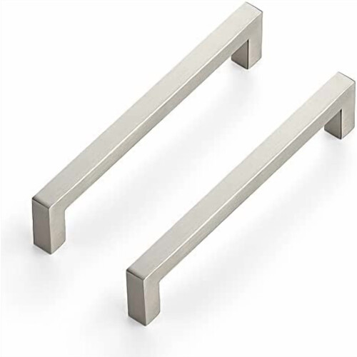 Lot de 12 poignées de meuble noir mat de 160 mm