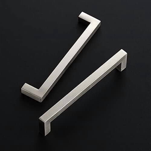Lot de 12 poignées de meuble noir mat de 160 mm 1