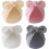 Gorro turbante de algodão com laço para bebê (4 peças) 1