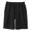 Plus Size Sommer Casual Ensfarvede Bomuldsshorts til Herrer, Herremode Slanke Strandshorts Sort 1