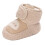 Chaussons chauds et doux pour tout-petits, beige, taille 6 5