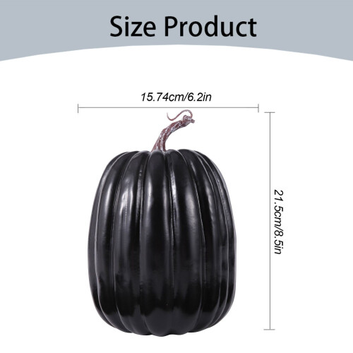 White Gold Foam Pumpkin 21cm – Paintable Fall Decor 2