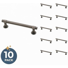 Francisco Cabinet Handles Vintage Heirloom Silver 10-Pack