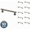 Francisco Cabinet Handles Vintage Heirloom Silver 10-Pack 1