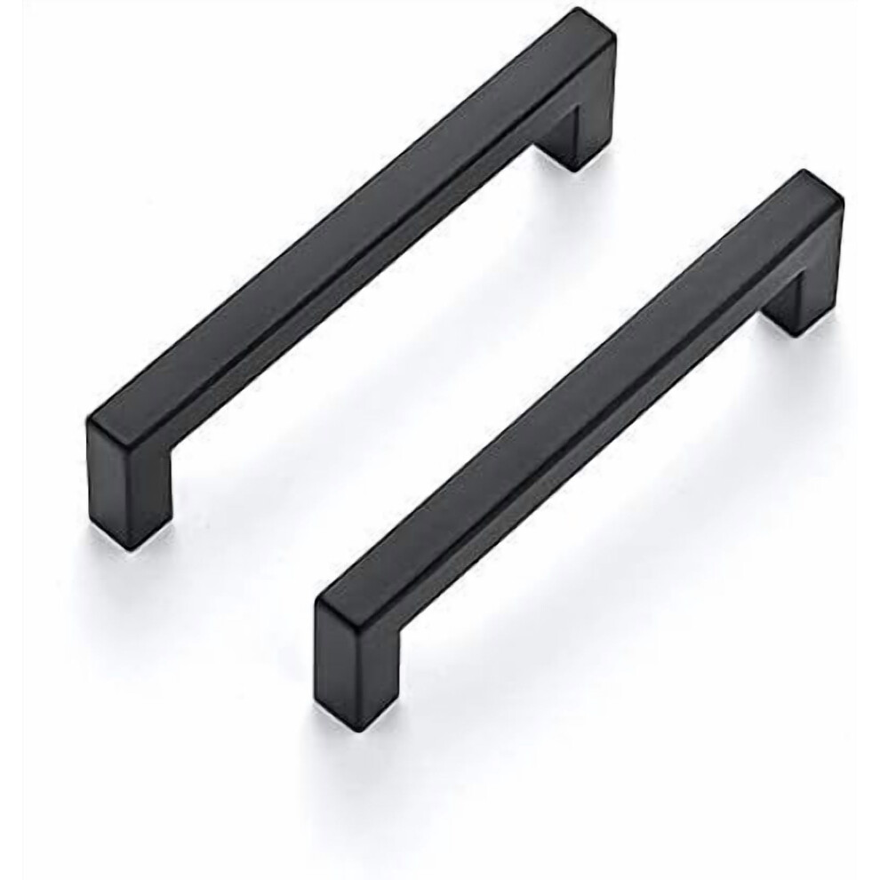20 Pack 5 Inch Kitchen Square Cabinet Handles Matte Black Pulls Black Drawer Pulls Kitchen Cabinet Hardware Handles 9175034698774