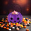 Secchiello di plastica a forma di zucca per Halloween, contenitore per caramelle (6 pezzi) 5