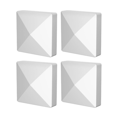 4 Pyramid Post Covers,Fence pers Deck Sun Protection Posts Top 2