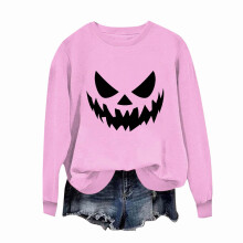 Naisten pitkähihainen halloween-toppi silmäniskukuviolla