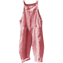 Lässiger, gestreifter Damen-Overall