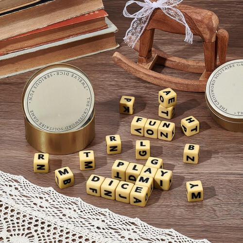 NBEADS Alfabetstärningar Korsordsset (Guld 2 Bitar) 1