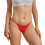 Culotte string bikini taille basse, sans coutures, couleur unie, extensible, invisible 1