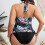 Μαγιό Tankini για γυναίκες σε μεγάλα μεγέθη, σετ με φλοράλ σχέδια, μπικίνι με τοπ και 5