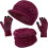 Wintermütze, Handschuhe, Schal-Set, Strickmütze, warme Beanie, Touchscreen 1