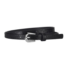 Belt Multi Holes Design Adjustable Length Waistband Jeans Dress Faux Leather Belt Sequin Decorated Accessory