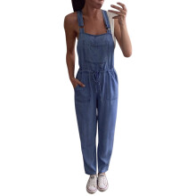 Jumpsuit for Women One-Piece Jumpsuits Overalls Denim Jeans Bib Trousers Long Pants Dungarees