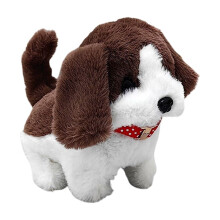 Adorable Short-Hair Robot Dog Toy – Cozy Interactive Robotic Pet Ready for Play, Trendy Electronic Toy for Kids, Great Gift for Animal Lovers,White