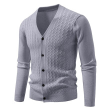 Pulls de Noël moches pour hommes, pull col V en maille jacquard