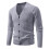 Pulls de Noël moches pour hommes, pull col V en maille jacquard 1
