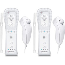 Mando Wii Motion Plus con Nunchuk blanco
