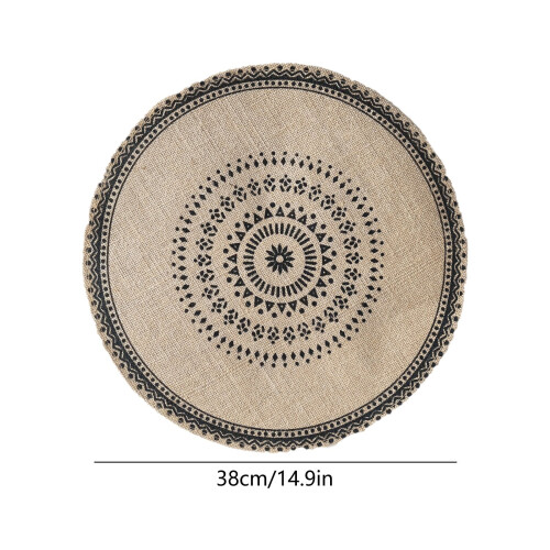 Ronde jute tafelmat 38 cm 2