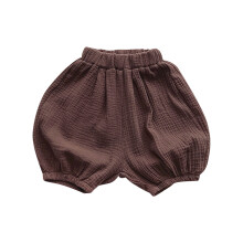 Pantaloni scurți din bumbac și in pentru copii, culoare uni, casual, 1 pereche